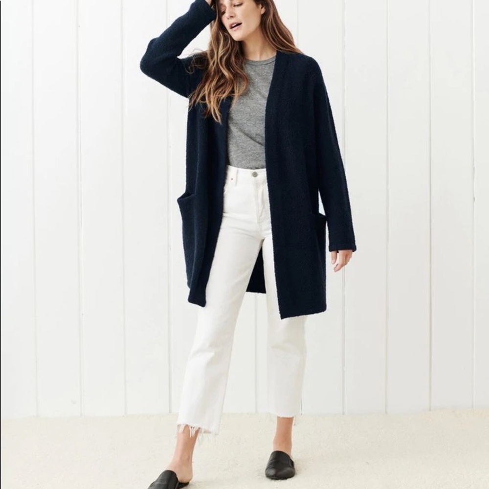 Brand new JENNI KAYNE Boucle Sweater Coat (XS).